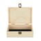 Makerflo Medium Pine Wood Memory Box with Black Felt Inside and Hinged with Clasp of Front, Keepsake Wooden Box Ideal for Craft and Personalization (Laser Engraving, Epoxy, UV DTF, and Vinyl)